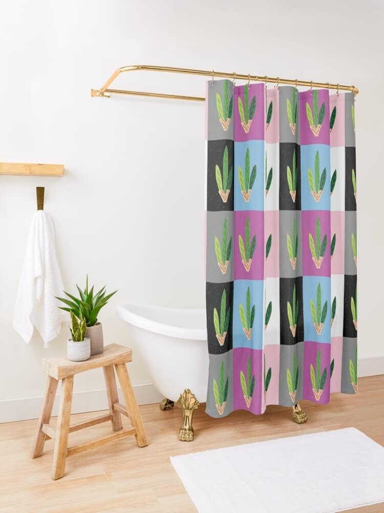 Cool Clean Pop Art Grid Shower Curtain for Modern Bathroom - Shower Curtain Ideas
