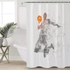 Cool Man Playing Basketball Unique Shower Curtain for Bathroom Decor