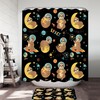 Cool Sloth In Space Shower Curtain - Humorous And Fun Space Themed Bathroom Decor
