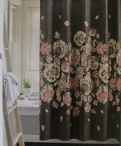 Coral Floral Shower Curtain by Threshold