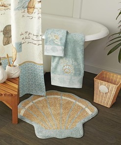 Coral Garden Shower Curtain, Ocean Bathroom Decor