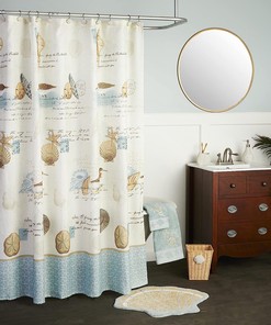 Coral Garden Shower Curtain, Ocean Bathroom Decor