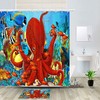 Coral Reef Red Octopus Shower Curtain - A Bold And Striking Design For Your Bathroom