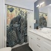 Coral Reef Scientific Illustration Shower Curtain 