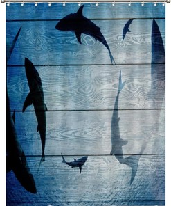 Coral Reef and Sea Creatures Shower Curtain - Underwater Bathroom Decor