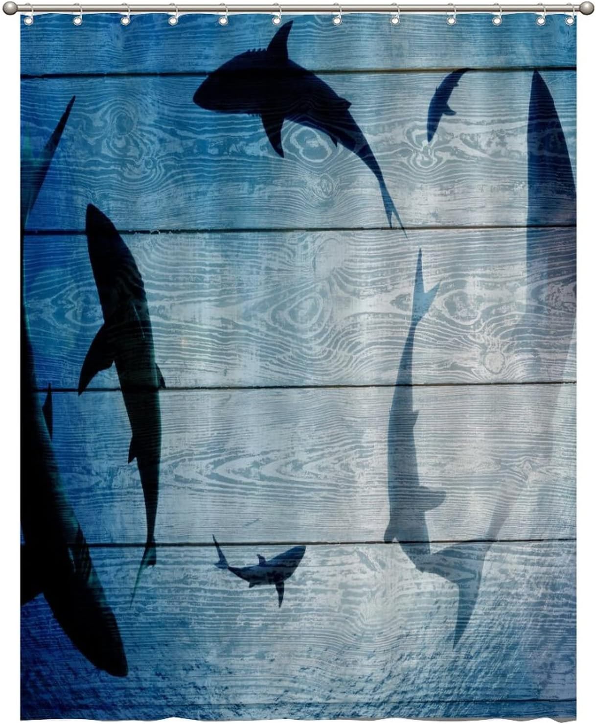 Coral Reef and Sea Creatures Shower Curtain - Underwater Bathroom Decor