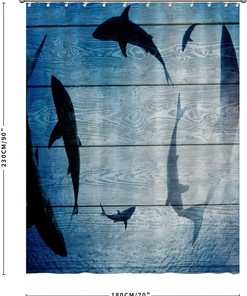 Coral Reef and Sea Creatures Shower Curtain - Underwater Bathroom Decor