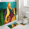 Coral Seahorse Shower Curtain - A Delicate And Beautiful Addition To Your Bathroom