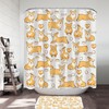 Corgi Dog Tub Bubbles Funny Words Shower Curtain - Whimsical Bathroom Decor