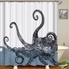 Corsair Shower Curtain - Octopus Monster Design - Waterproof And Unique