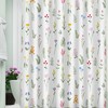 Country Floral Pattern Print Colorful Shower Curtain, Waterproof Fabric Bath Curtain For Rustic Bathroom