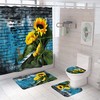 Country Sunflower Shower Curtain for a Rustic and Charming Bathroom 