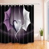 Couple Dragons Hearts Waterproof Fabric Bathroom Decors Shower Curtain - Perfect For Lovers Of Mythology