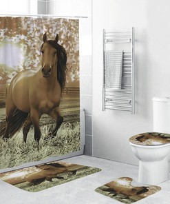 Cover Your Bathroom Shower Curtain Mats Set for a Fabulous Bathroom Look