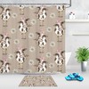 Cow Farm Animal Daisy Bloom Sunflower Shower Curtain - Rustic Vintage Bathroom Decor