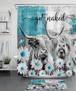 Cow Hide Vintage Shower Curtain