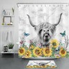 Cow Print Fabric Shower Curtain