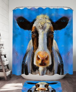Cow Print Shower Curtain