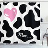 Cow Print Shower Curtain Cow Skin With Spots Print The Farmhouse To Your Bathroom