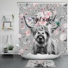 Cow Print Shower Curtain With Rustic Farmhouse Vibes