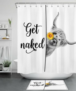 Cow Scatter Print Shower Curtain