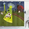 Cow Shower Curtain For Farmhouse Bathroom Decor