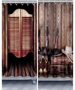 Cowboy Cowgirl Shower and Bath Curtains - Western-Inspired Bathroom Decor 