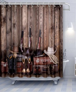 Cowboy Cowgirl Shower and Bath Curtains - Western-Inspired Bathroom Decor