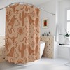 Cowboy Western Boho Cactus Shower Curtain With Skull Print Cowboy Boots And Boho Snake Design