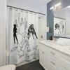 Cowgirl Lasso Bull Motivate Phrased Print Shower Curtain for Bathroom Decor on Take Bull By Horns Day
