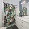 Cowgirl and Cactus Western Bathroom Shower Curtain, Punchy Country Decor