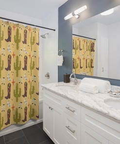 Cowkid Shower Curtain to add a playful touch to your bathroom decor