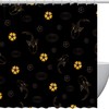 Cozy Home Textile Bathroom Decor with Koi Fish Circles Water Flowers Pattern Shower Curtain