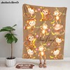 Cozy Up with a Cute Monkey Blanket - Perfect Gift for Newborns 