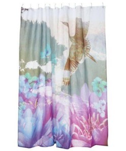 Crane Pattern Matthew Williamson Butterfly Home Shower Curtain for Your Bathroom
