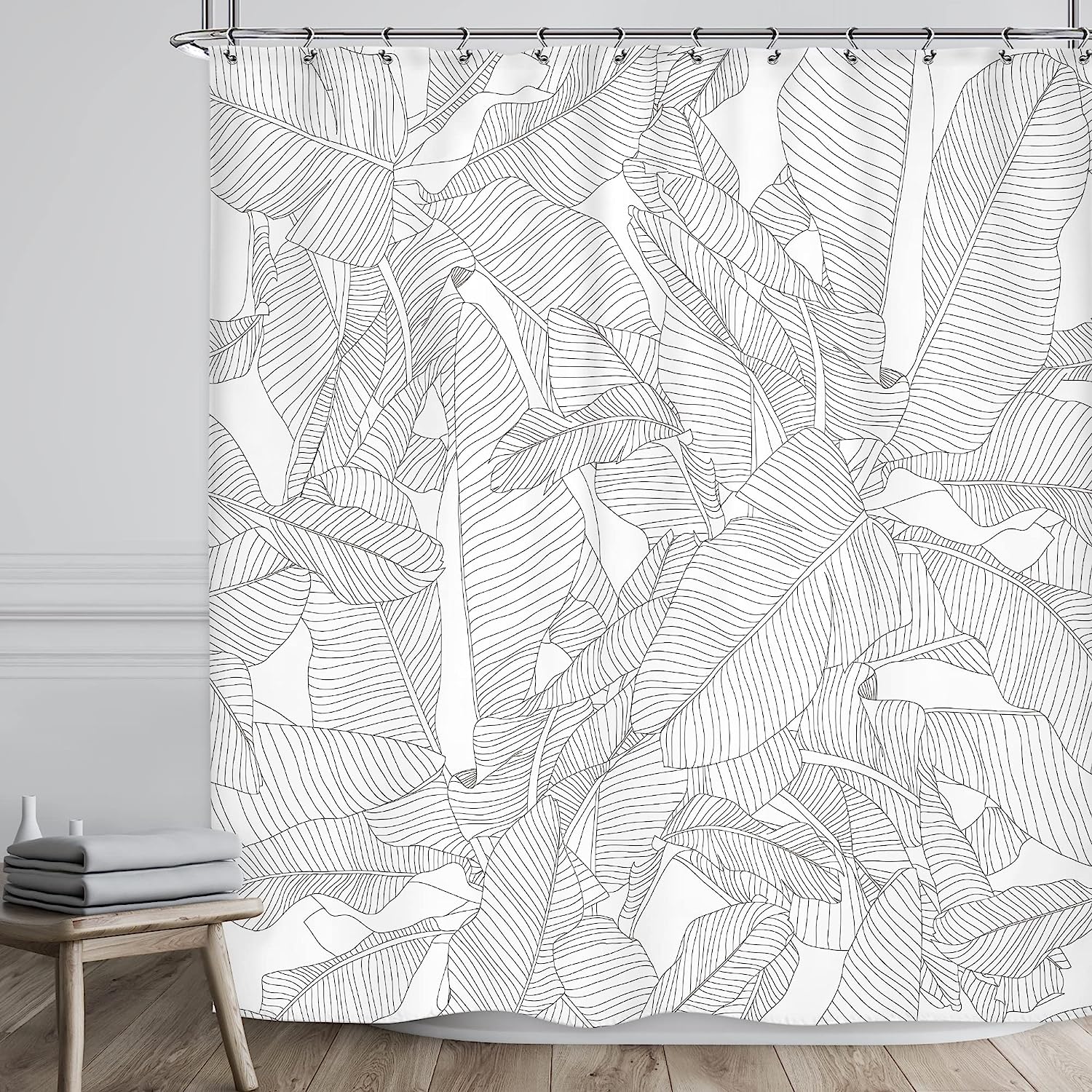 Create a Tropical Paradise with Palm Tree Shower Curtain for Rainforest-Inspired Bathroom Decor