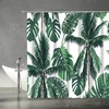 Creative Bathroom Shower Curtain With 3D Tropical Palm Leaves Tree Print