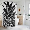 Creative Black and White Pineapple Shower Curtain 