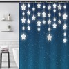 Creative Cartoon Shower Curtain With Star Print For Unique Bathroom Decoration