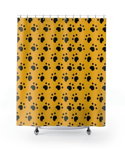 Creative Custom Dog Paws Shower Curtain - Waterproof Bathroom Decor