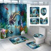 Creative Dolphin Mermaid Waterproof Shower Curtain For A Magical Bath Experience