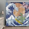 Creative Fantasy Animals Dinosaur Shower Curtain - Fun And Unique Bathroom Decor