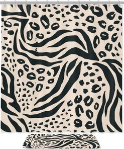 Creative Leopard Print Shower Curtain - Perfect For A Daring And Bold Bathroom
