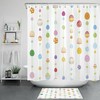 Creative Minimalist Art Easter Eggs Shower Curtain For Bathroom Decor
