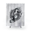 Creative Pisces Zodiac Sign Shower Curtain for Astrology Lovers