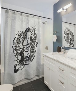 Creative Pisces Zodiac Sign Shower Curtain for Astrology Lovers