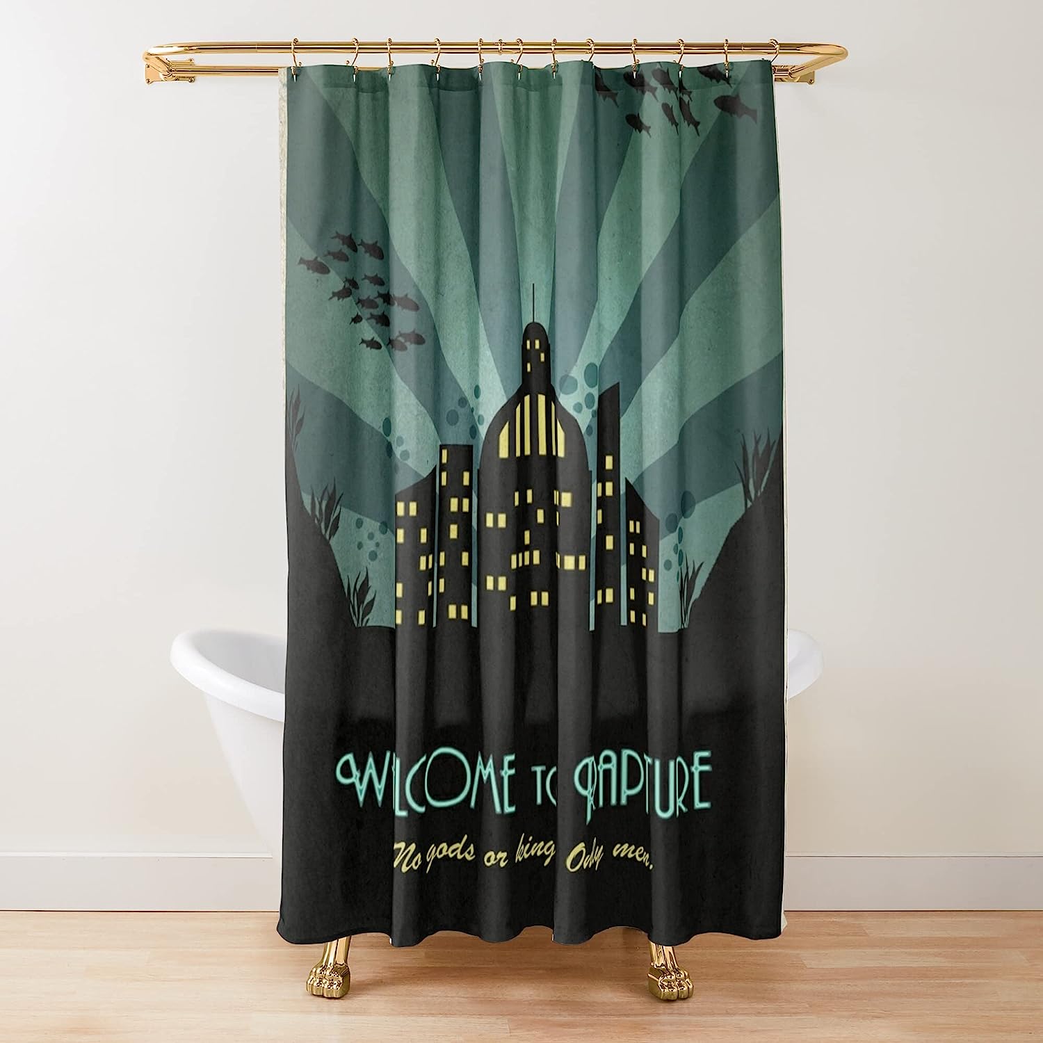 Creative Shower Curtain with Star Design for Playful Bathroom Decor