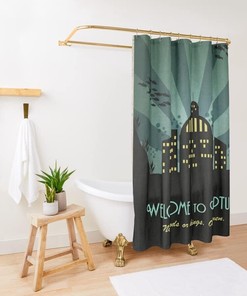 Creative Shower Curtain with Star Design for Playful Bathroom Decor