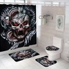 Creative Skull Fabric Shower Curtain - Unique Skull Bathroom Decor  