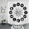 Creative Twelve Constellations Burning Sun Shower Curtain For Bathroom Decor
